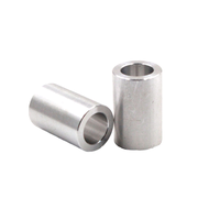 Espaciadores Cilíndricos de Aleación de Aluminio y Acero Mecanizados con CNC de Precisión, Tamaños Personalizados OEM para Uso Industrial y Mecánico