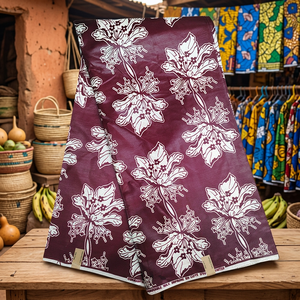 ผ้าแว็กซ์คอตตอนเนื้อนุ่มจากโกตดิวัวร์ คอลเลคชั่นใหม่ปี 2026 ผ้าแอฟริกันแว็กซ์สำหรับผู้หญิง ขายส่ง - Product Image 2