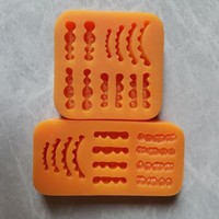 Plaque de cire en silicone dentaire, plateau de moulage flexible pour la formation de formes en cire pour prothèses dentaires