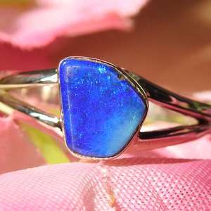 Australian Multi Fire Certified <b>Opal</b> <b>Ring</b> 925 Sterling <b>Silver</b> October Birthstone Doublets 6.5 US Size Handmade Classic Wedding - Product Image 1