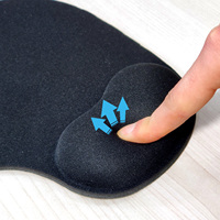 Tapis de souris noir personnalisé bureau ergonomique Silicone poignet seins tapis de souris avec repose-poignet en Gel de Silicone 3D Anime tapis de souris de jeu