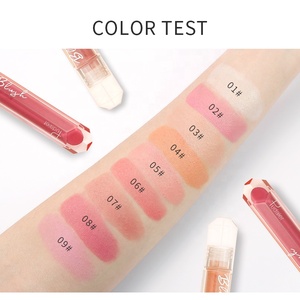 Pudaier 9 colores rubor líquido mate efecto de niebla líquida rubor reparación piel <span class=keywords><strong>brillante</strong></span> mate resaltado cara líquido sombra maquillaje - Product Image 2