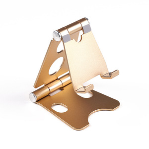 Aluminum Alloy Foldable Phone Holder Red Desktop <b>Stand</b> For <b>Tablets</b> And Smartphones - Product Image 4