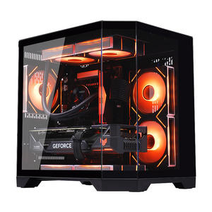 Caja de Ordenador ATX/MATX, Caja de Juego para <span class=keywords><strong>PC</strong></span>, Gabinete Transparente, Chasis para Servidor de CPU y GPU para Escritorio con Vidrio Templado - Product Image 5