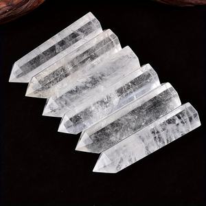 Vente en gros de pierres de cristal de quartz clair naturel poli de style bohème, quartz fraise, pour la décoration de la maison et les cadeaux de fêtes - Product Image 2