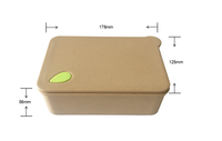 Vaisselle en balle de riz biodégradable Boîte à lunch Bento biodégradable pour l'école