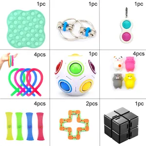 28 diversi Set completo 32 Big Box Pack Pop sensoriale 1 pezzi Bundle Set di giocattoli semplici Fidget