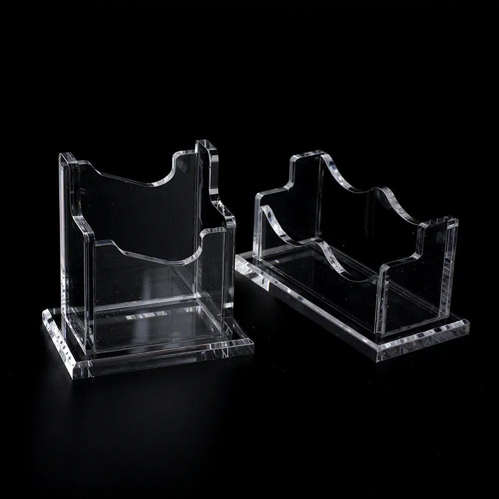Clear Tabletop Acrylic Business Card Holder Transparent Acrylic Business Card Stand Holder Name Card Case Name Display Box