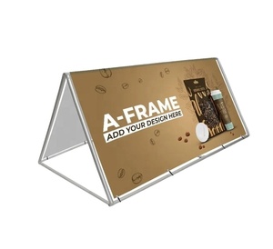 Sport Advertising Outdoor Using Display a <b>Frame</b> Sign Pop up Banner PVC Board Fold Triangle Display Stand with Accessoires - Product Image 3