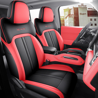 Housses de siège de voiture en cuir artificiel sur mesure pour Chery ICar 03 Jaecoo J6 6 EV, kits intérieurs de luxe, coussins avant et arrière