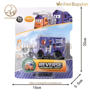 Vehículo de fricción de plástico Unisex, juguetes, camión, rompecabezas transformado con tapa inversa, coche de ingeniería extraíble, <span class=keywords><strong>regalo</strong></span> para <span class=keywords><strong>niño</strong></span> - Product Image 6