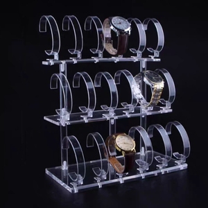 Máy tính để bàn 3-Tier 18 lưới cao cấp <span class=keywords><strong>acrylic</strong></span> đồng hồ hiển thị chủ Organizer đứng - Product Image 2