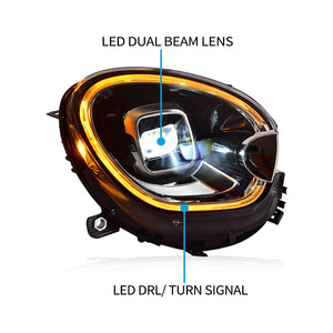 Faro Anteriore Stile Auto per Countryman <span class=keywords><strong>MINI</strong></span> <span class=keywords><strong>R60</strong></span> 2011-2016 con Luci LED DRL, Lente Proiettore e Indicatori Dinamici, Accessori Auto - Product Image 6