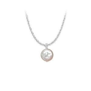 DUYIZHAO collana di perle barocche in argento 925 da donna ins vecchi amici collana con clavicola scintillante collane di gioielleria raffinata - Product Image 6