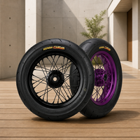 Kit de roues Motard Ultimate 10 pouces pour Sur-Ron Hyper Bee, jantes usinées avec précision, pneus KENDA semi-slick, pièces pour Hyper Bee Surron