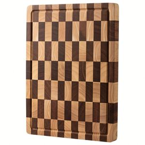 Planche à découper en bois personnalisée, nouvelle, gravée au laser, pour la cuisine, la découpe de viande, de fruits et de légumes, compatible couteaux, plateau de service, passe au lave-vaisselle - Product Image 1