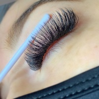 Extensions de cils professionnelles de marque privée fournitures d'extension de cils individuels noir foncé plateaux de cils souples en soie