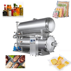 Autoclave Horizontal de Acero Inoxidable para Esterilización a Vapor 134-135 ° Automático para la Industria Alimentaria - Product Image 1