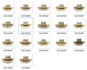 סיטונאי חדש קיץ חיצוני נסיעות מזדמנים שמלת יד ארוג טבעי נשים גברים יוניסקס Seagrass סומבררו מערבי קש קאובוי כובע - Product Image 3