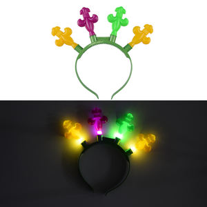 عصابة رأس LED من البلاستيك الماردي غرا من Neonglo ملابس حفلات للعطلات لماردي غرا وعيد الميلاد إكسسوارات رأس نادي هوم للكبار والأطفال - Product Image 5