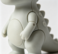 Modèle d'échantillon de jouet pour animaux de compagnie en forme de dinosaure de dessin animé imprimé en 3D sur mesure, service de prototypage rapide, fabrication de prototypes personnalisés