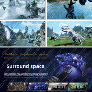 Films 3D immersifs 7D à l'œil nu dynamique 6Dof Motion Track Cinema 5d 9d Roller Coaster Simulator Movie Chairs Orbital Theater - Product Image 6