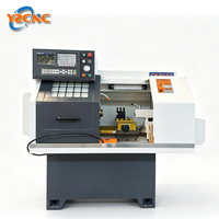 Torno CNC Horizontal CK0660 con Portaherramientas, Máquina de Torneado de Metal de Alta Eficiencia, para Piezas de Trabajo de Diámetro Pequeño, Trabajo Ligero