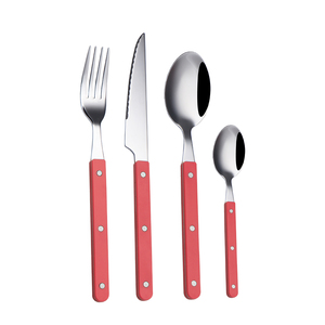 Phổ biến vàng thép không gỉ <span class=keywords><strong>Flatware</strong></span> Set đinh tán xử lý dao kéo muỗng và Fork Set cho Quà Tặng kim loại bạc Set - Product Image 4