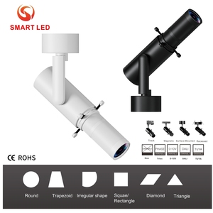 SMART China 10W-30W Zoomable LED Gimbal <b>Light</b> Gobo <b>Projector</b> Shapeable Track Lighting Art Galleries Aluminum Body 5-Year Tunable - Product Image 4
