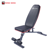 Banc de musculation pliable en cuir, portable, robuste, inclinable, déclinable et plat, pour la maison, la salle de sport, l'entraînement de force, personnalisable OEM
