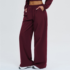 بنطلون رياضي واسع الساق مع جيوب للحماية من الشمس، مناسب لركوب الدراجات في الهواء الطلق والمشي لمسافات طويلة والارتداء اليومي للنساء. - Product Image 2