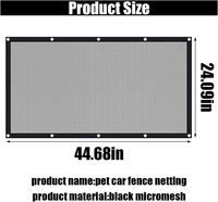 Barrière de filet de voiture pour chien Barrière pour animaux de compagnie extensible universelle pour voitures