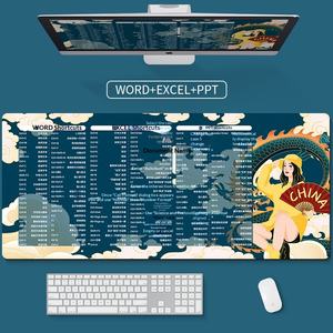 แผ่นรองเมาส์พร้อมปุ่มลัดคีย์บอร์ด สำหรับ Excel, Word, Photoshop แผ่นรองขนาดใหญ่พิเศษ ฐานยางกันลื่น รองรับข้อมือ - Product Image 5