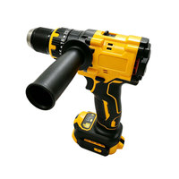 Perceuse à percussion sans fil 21V sans balais, batterie rechargeable 1.5Ah, vitesse variable, mandrin auto-serrant, personnalisable pour travaux de construction, 10mm