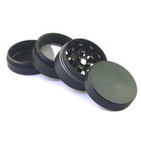 Moulin à herbes en alliage de zinc 4 pièces, personnalisé avec logo, pour herbes et épices sèches, mini 30mm, pour tabac, vente en gros