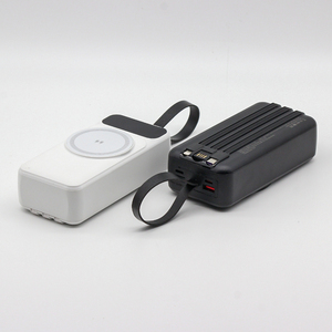 พาวเวอร์แบงค์แบบพกพา 30000mAh พร้อมโลโก้สั่งทำพิเศษ รองรับการชาร์จไร้สาย 15W และชาร์จเร็ว PD 22.5W พร้อมสายชาร์จ 3 เส้น และสายคล้องคอ - Product Image 5