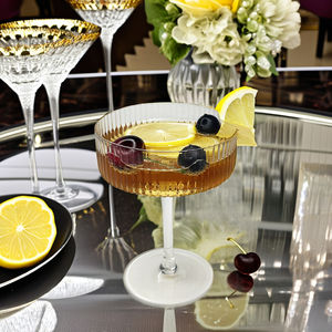 Gobelet moderne et vintage de 8.5oz, tasse <span class=keywords><strong>à</strong></span> vin unique pour bar et martini, pour mariages, fêtes, cadeau <span class=keywords><strong>Amazon</strong></span>, verre coupé - Product Image 4