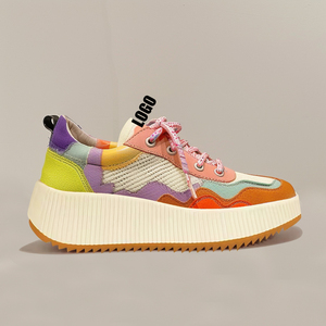 OEM Baskets décontractées <span class=keywords><strong>pour</strong></span> femmes Talons hauts Plateforme Tennis Sports Automne Hiver Fond épais Marche Nouvelles Chaussures vulcanisées respirantes - Product Image 2