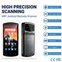 Colector de Datos Industrial M91, Escáner Portátil Resistente con Android 12, Escáner de Códigos de Barras 1D y 2D, Lector NFC y WiFi Integrado para Almacén