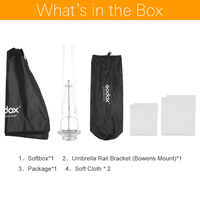 Boîte à Lumière Parapluie Octogonale Portable Godox 120cm SB-UE 120cm 47in avec Monture Bowens pour Speedlite