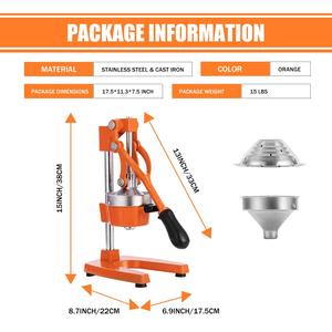 Gang <span class=keywords><strong>citrus</strong></span> Máy ép trái cây Extra-Lớn thương mại cấp tay Báo Chí nhiệm vụ nặng nề Countertop ép cho nước Cam tươi - Product Image 6