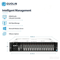 Serveur Dell PowerEdge R730 E5 2620v4 d'occasion, RAM, SSD, HDD, RAID et spécifications réseau personnalisables