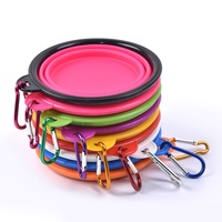 Bols en silicone portables pour chiens, bols pliables pour nourriture et eau, essentiels pour les voyages en camping en plein air, bols pour chiens et chats