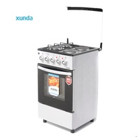 Cuisinière multifonctionnelle Xunda 2 gaz 2 électriques avec four et grill, 4 brûleurs