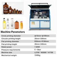Máquina Automática de Serigrafía para Botellas de Vidrio Decorativas con Sistema de Posicionamiento Visual CCD