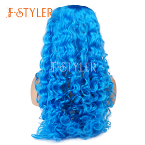 FSTYLER-Peluca de rizos ondulados para Halloween, <span class=keywords><strong>pelo</strong></span> sintético de anime, varios colores, venta al por mayor, <span class=keywords><strong>pelucas</strong></span> de <span class=keywords><strong>Carnaval</strong></span> - Product Image 3