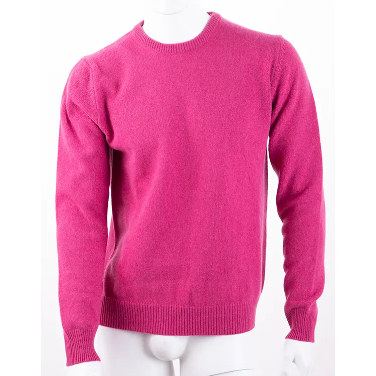 उच्च गुणवत्ता कश्मीरी ग्रे कपड़ों 100% शुद्ध जम्पर स्वेटर