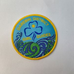 Custom Sustainable 3D Rubber Woven <b>Patch</b> with Metallic Thread Chenille Embroidery <b>Sew</b>-<b>On</b> for Hats & Bags Custom Logo - Product Image 3