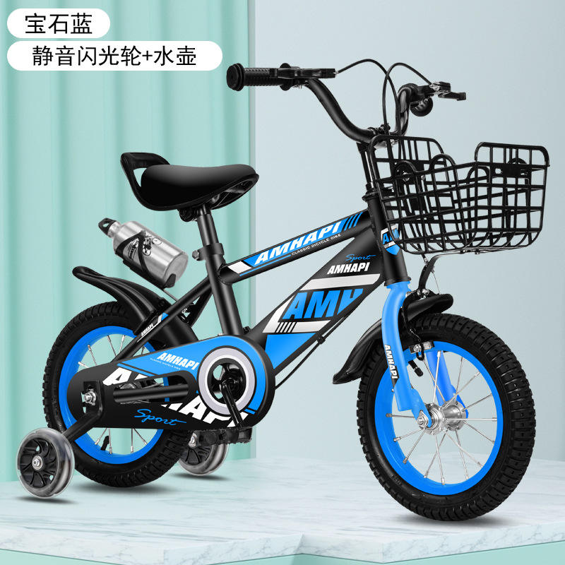 Botella de agua con rueda intermitente silenciosa azul zafiro