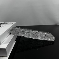 Carreaux de verre décoratifs contemporains brossés de qualité supérieure en gros pour la décoration murale de séparation d'espace intérieur moderne